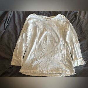 Long Sleeve J.Crew slubtee size M  white